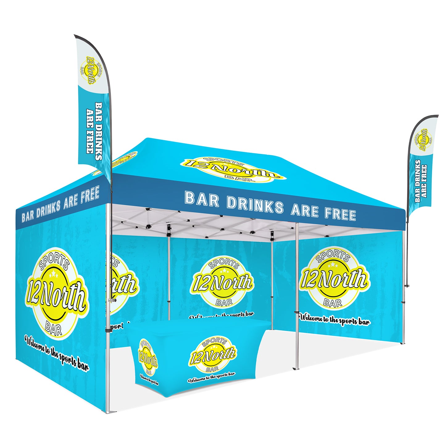 10x20 Custom Canopy Tent - Fastcustomtents