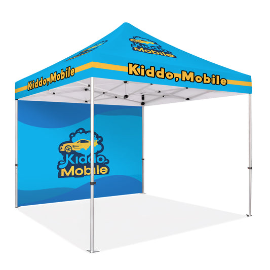 Custom Canopy Tent With Back Wall - Fastcustomtents