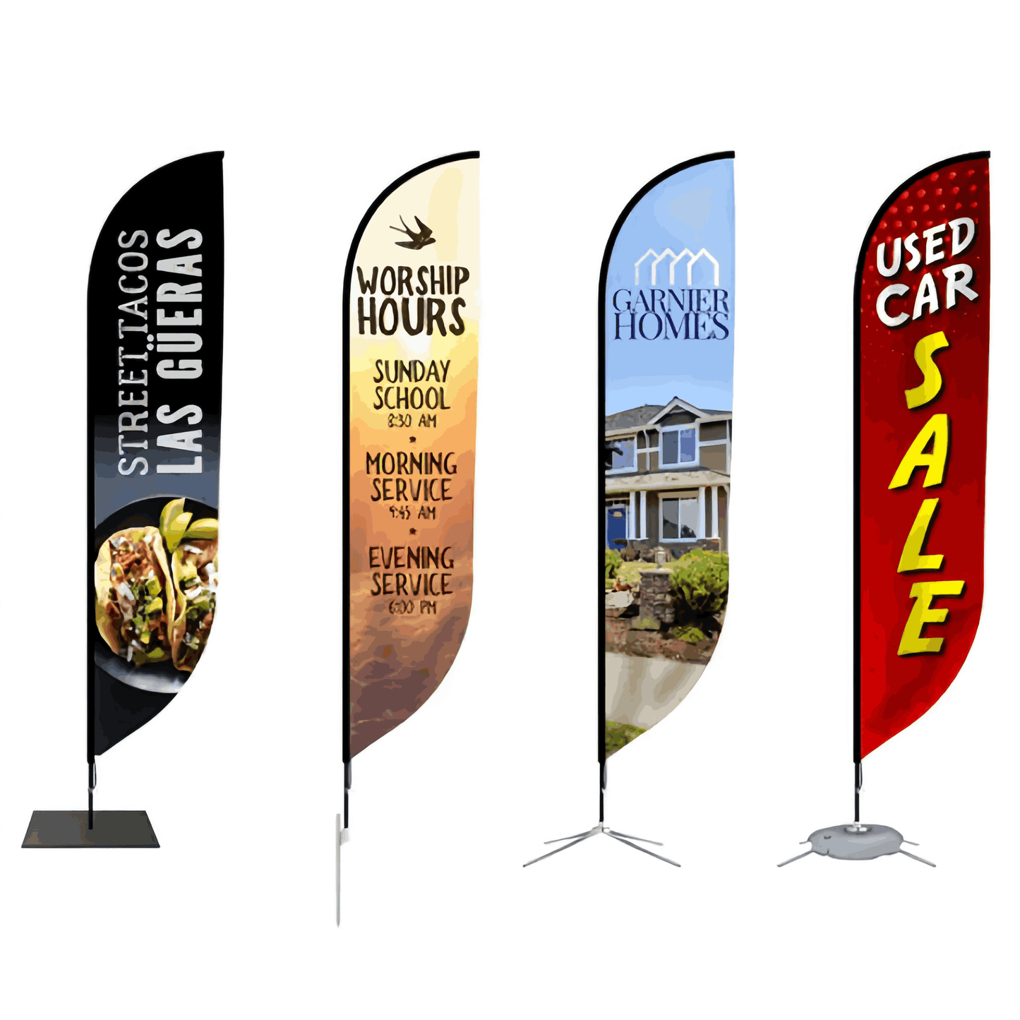 1 Custom Feather Flag 8.5ft