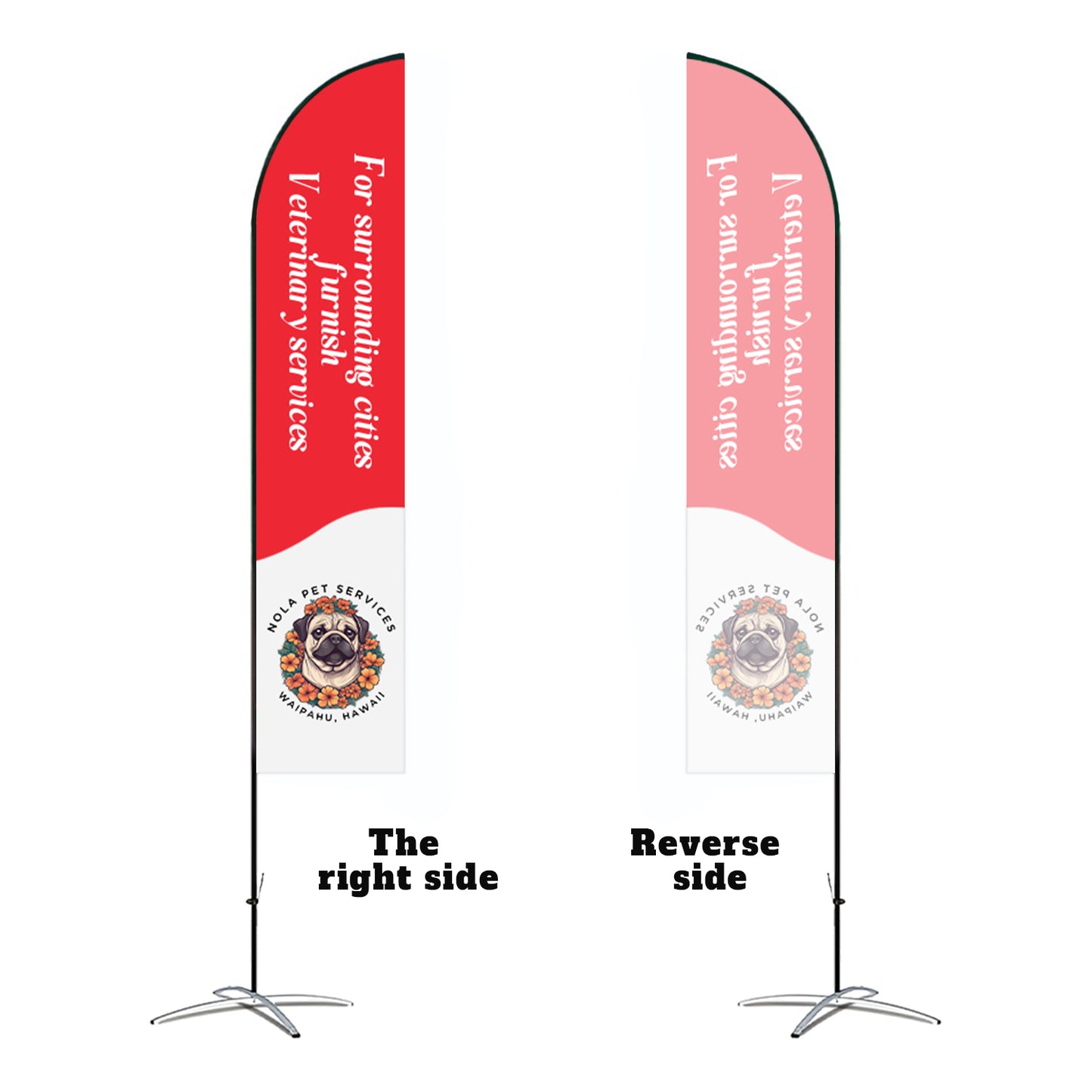Custom Straight Flag - Fastcustomtents