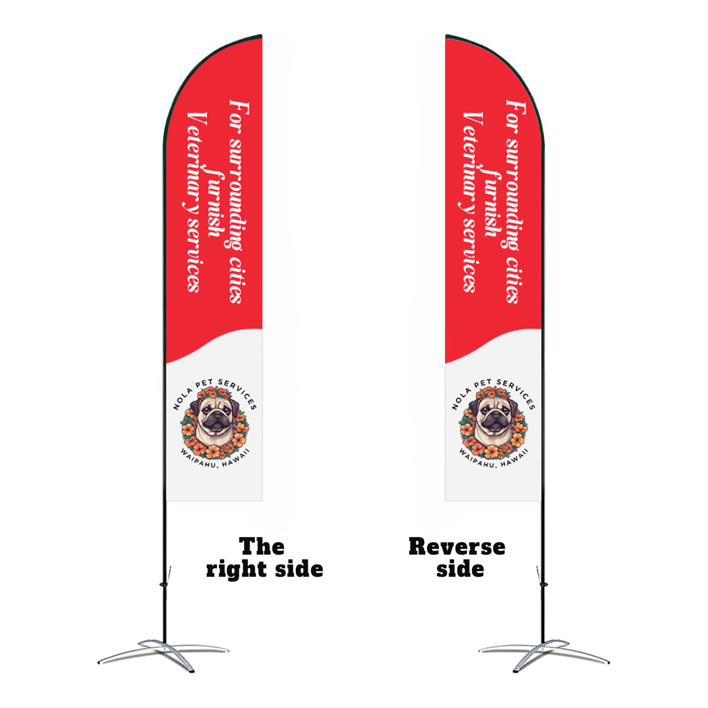 Custom Straight Flag - Fastcustomtents