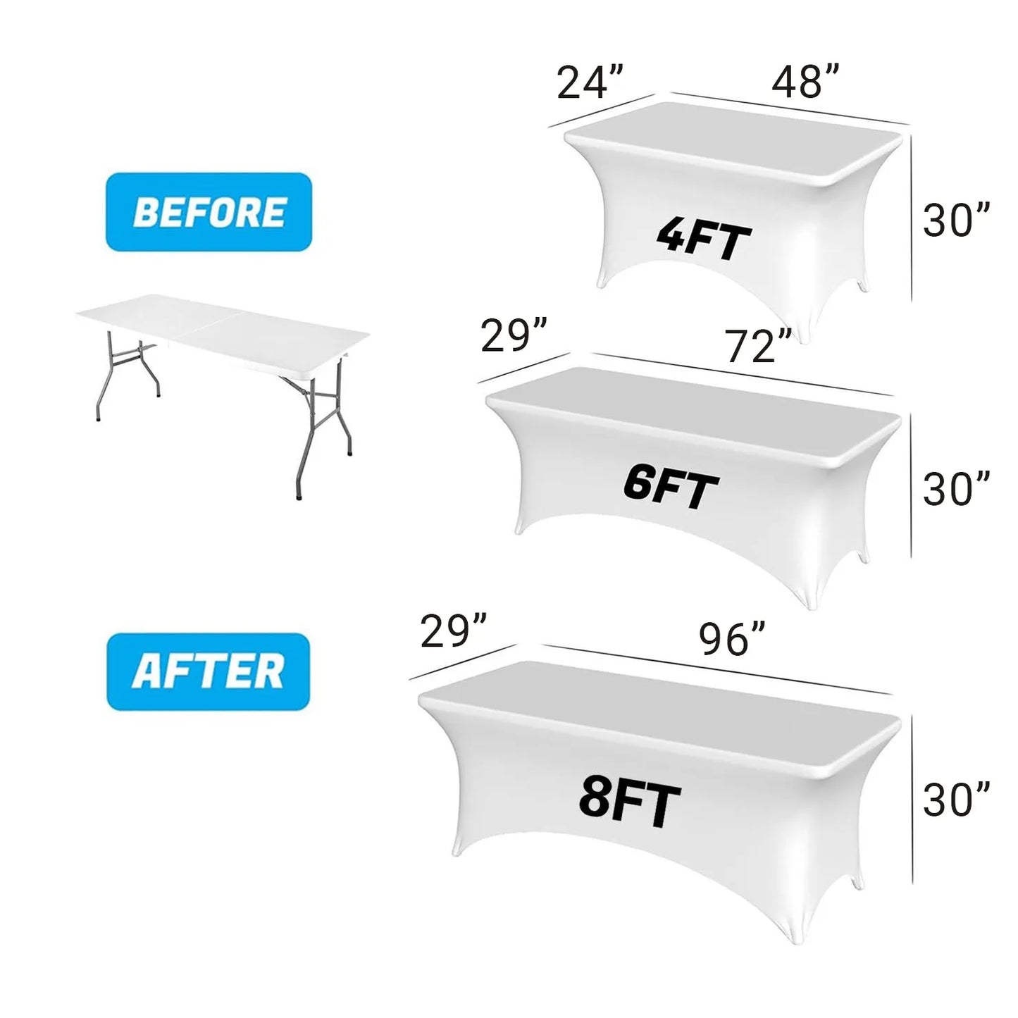 Custom Stretch Table Cover - Fastcustomtents