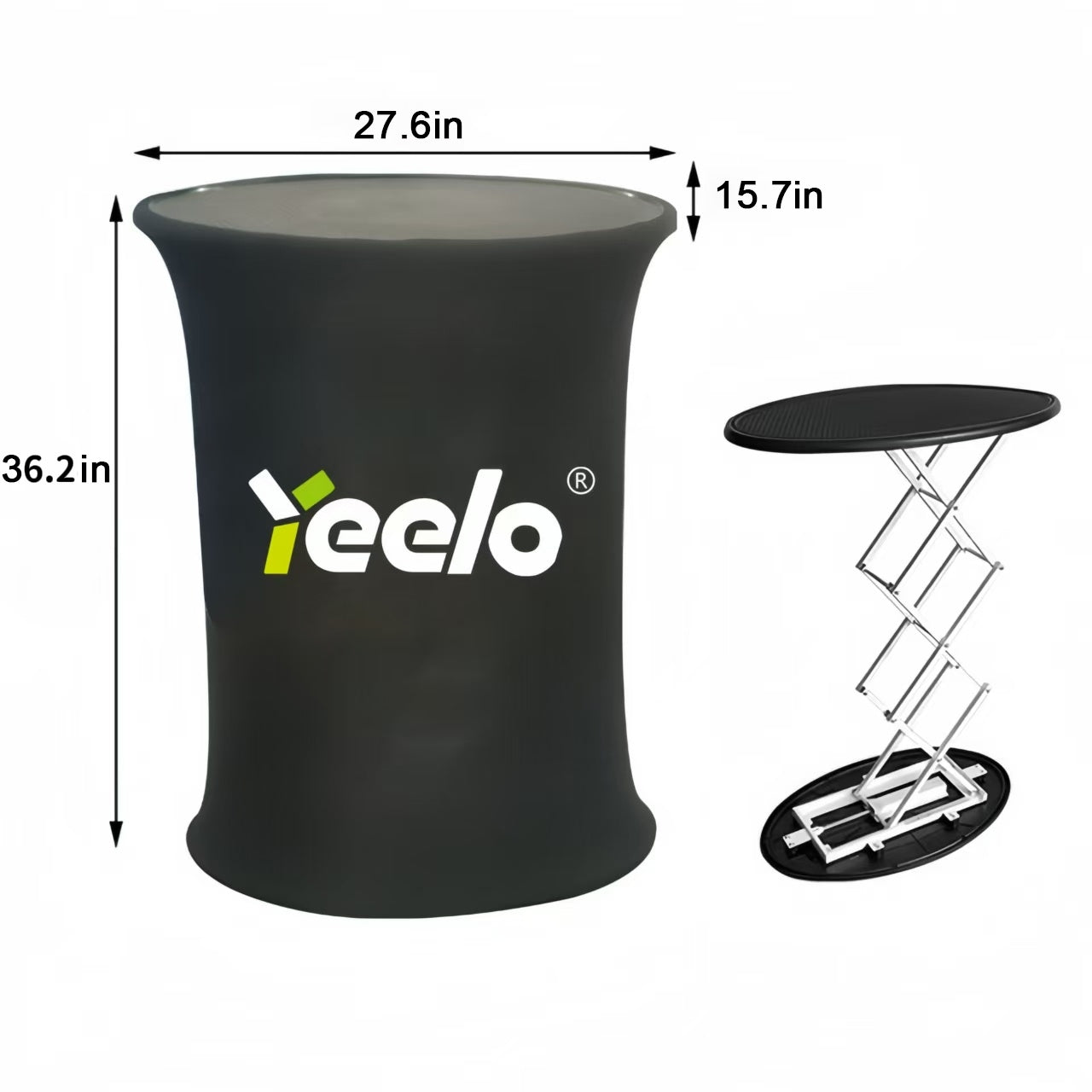 Foldable Spring Up Plastic Display Counter Trade Show Counter