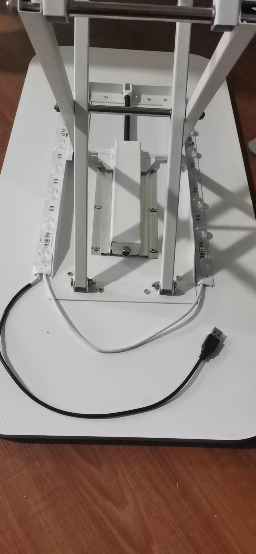 Foldable Spring Up Wooden Display Counter With LED