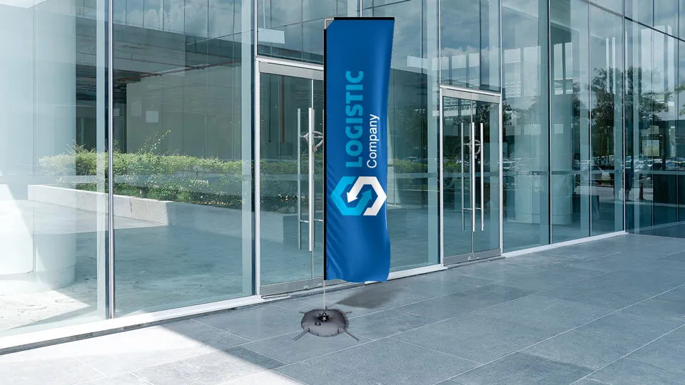 Fiberglass Pole Rectangle Flag