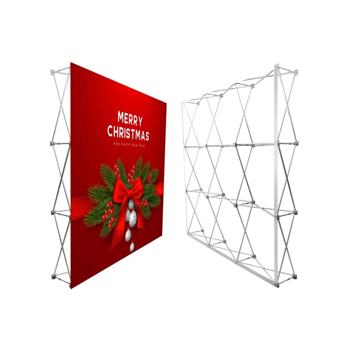 Quick Fabric Pop Up Backdrop Display with Custom Printed Graphics - Fastcustomtents