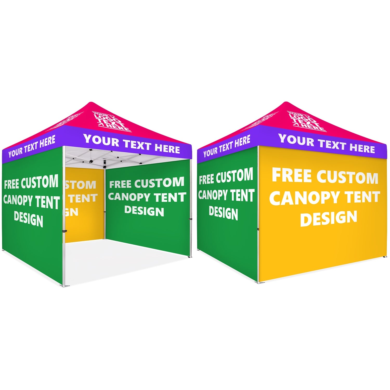 Custom Canopy Tent With Full Walls - Fastcustomtents