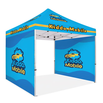 Custom Canopy Tent With Full Sided Walls - Fastcustomtents