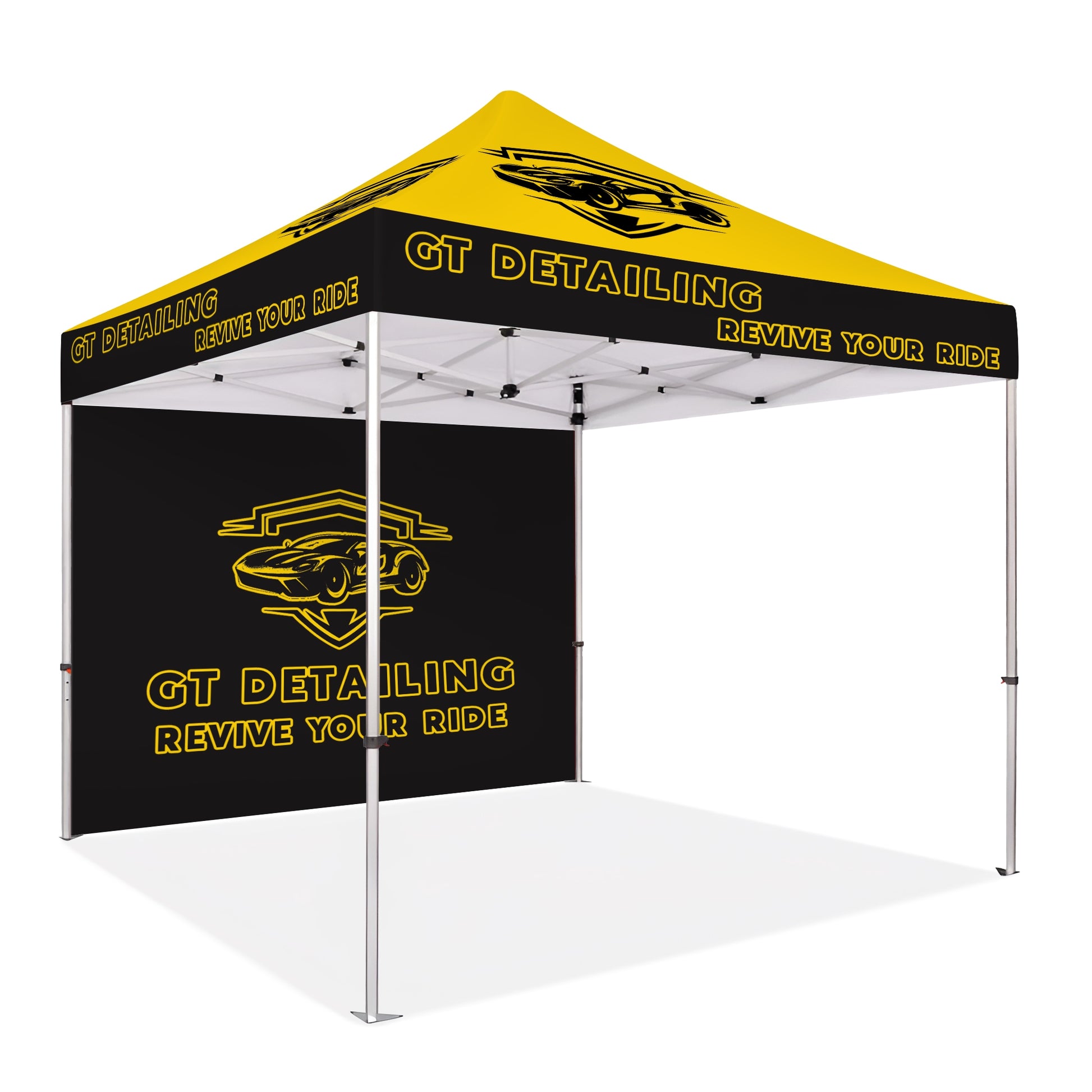 Custom Canopy Tent With Back Wall - Fastcustomtents