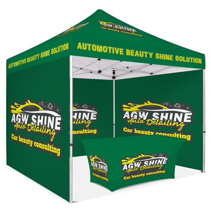 Custom Canopy Tent With Full Walls & Table Cover - Fastcustomtents