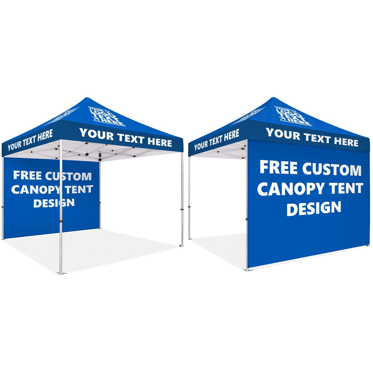 Custom Canopy Tent With Back Wall - Fastcustomtents