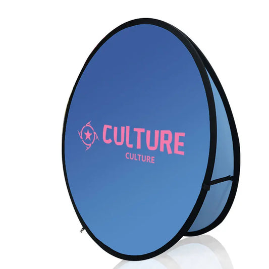 Custom Circle Pop Up Banner - Fastcustomtents