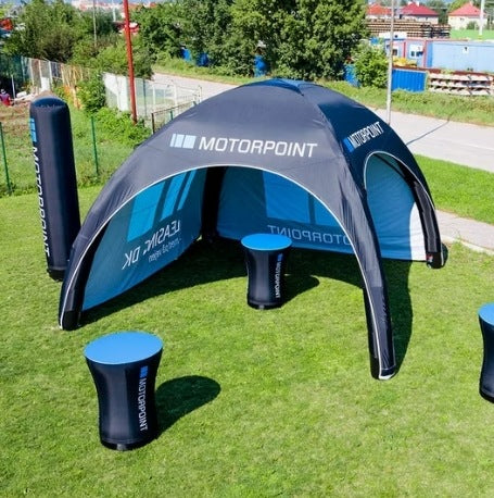 Custom Printed Inflatable Arched Canopy Tent with Walls - Fastcustomtents