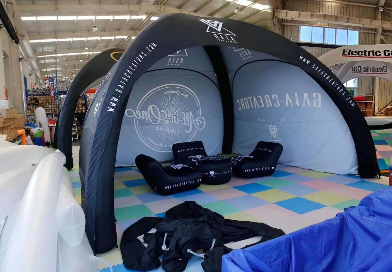 Custom Printed Inflatable Arched Canopy Tent with Walls - Fastcustomtents