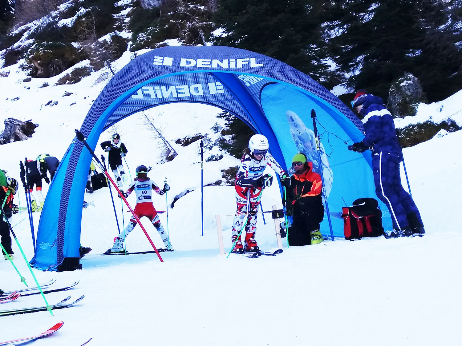 Custom Printed Inflatable Arched Canopy Tent with Walls - Fastcustomtents