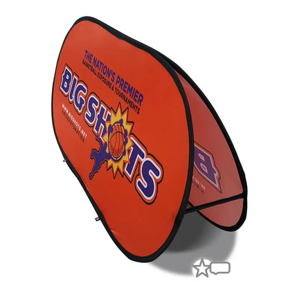 Custom Oval Pop Up Banner - Fastcustomtents