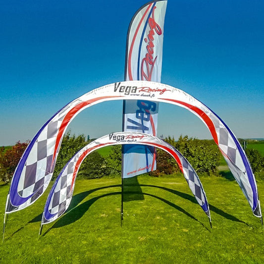 Custom Outdoor Racing Arch - Fastcustomtents