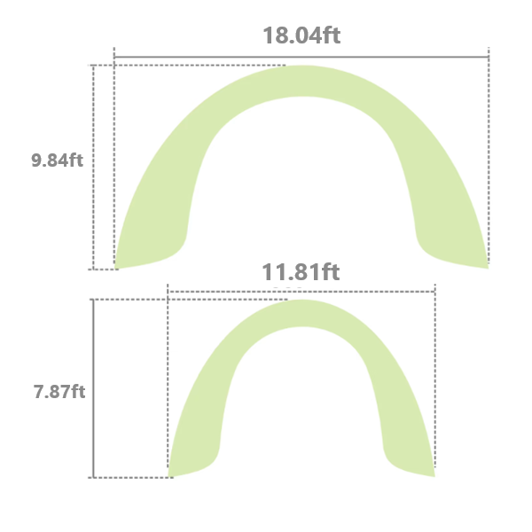 Custom Outdoor Racing Arch - Fastcustomtents