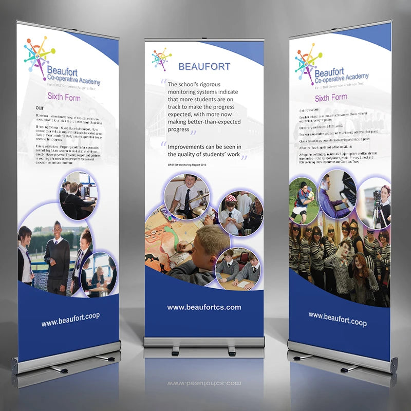 Custom Roll Up Banner Stands Display - Fastcustomtents