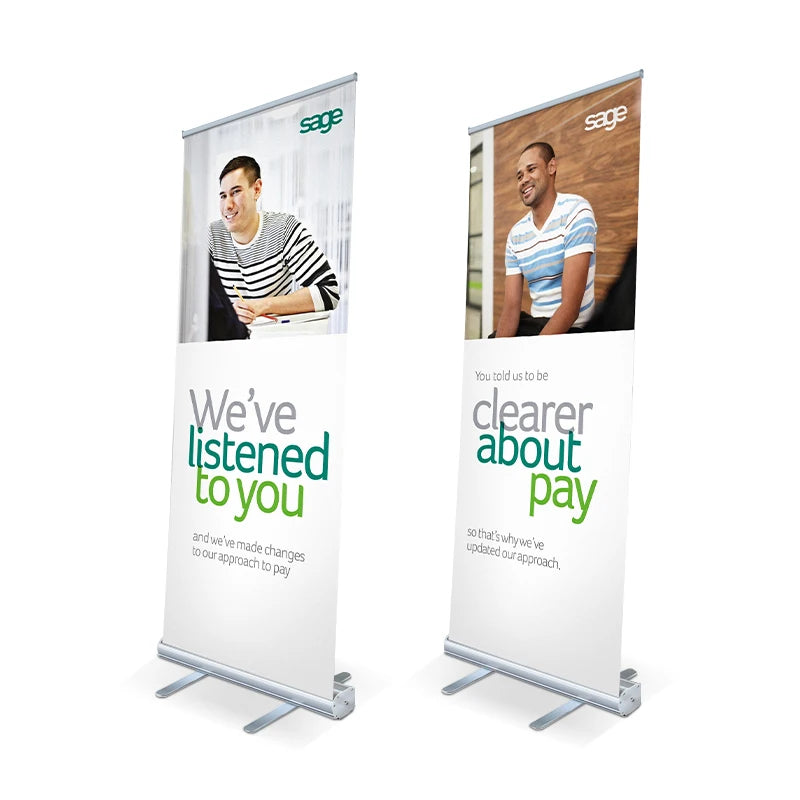 Custom Roll Up Banner Stands Display - Fastcustomtents