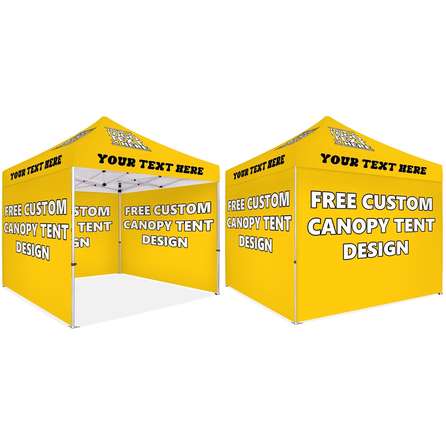 Custom Canopy Tent With Full Walls - Fastcustomtents