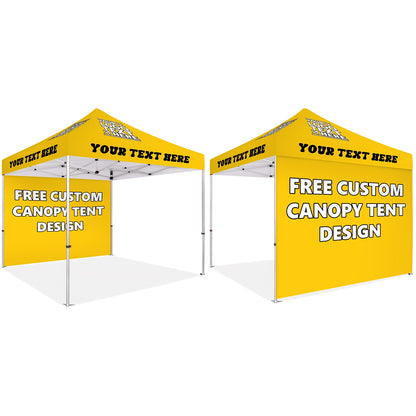 Custom Canopy Tent With Back Wall - Fastcustomtents