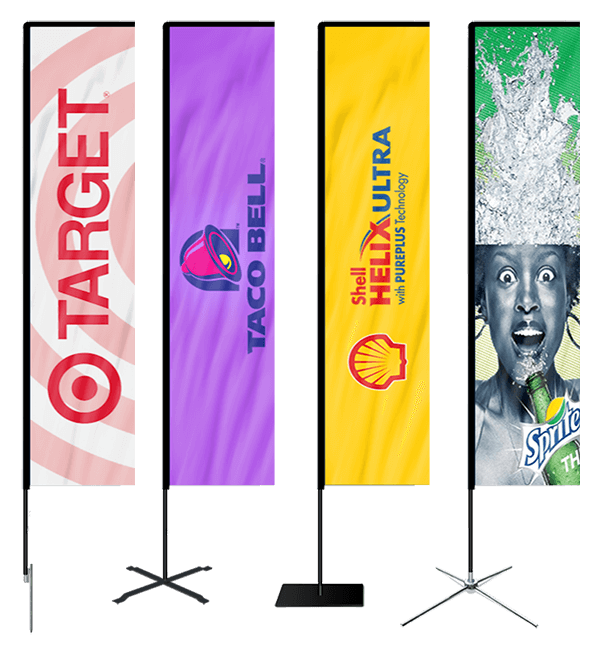 Fiberglass Pole Rectangle Flag