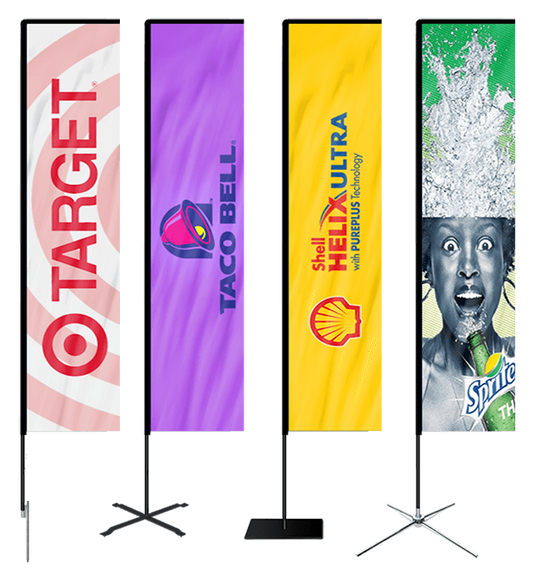 Fiberglass Pole Rectangle Flag