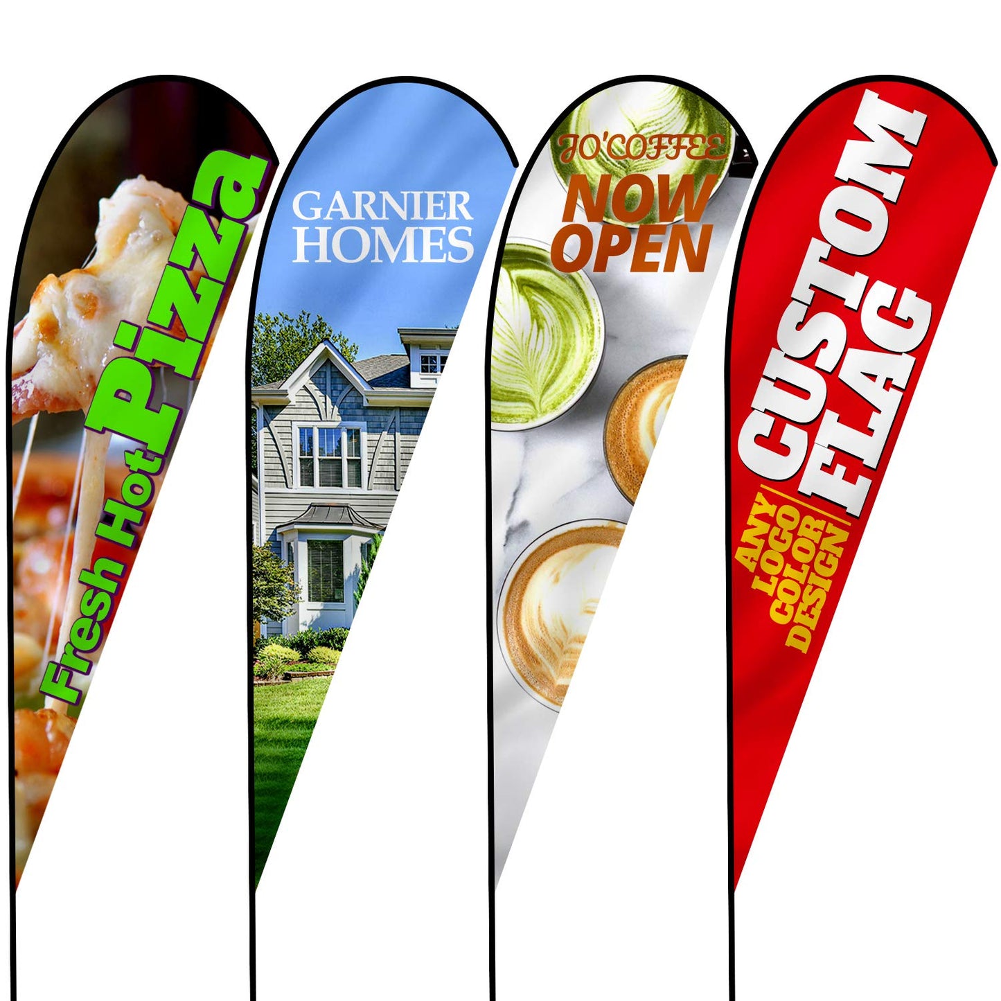Fiberglass Pole Teardrop Flag